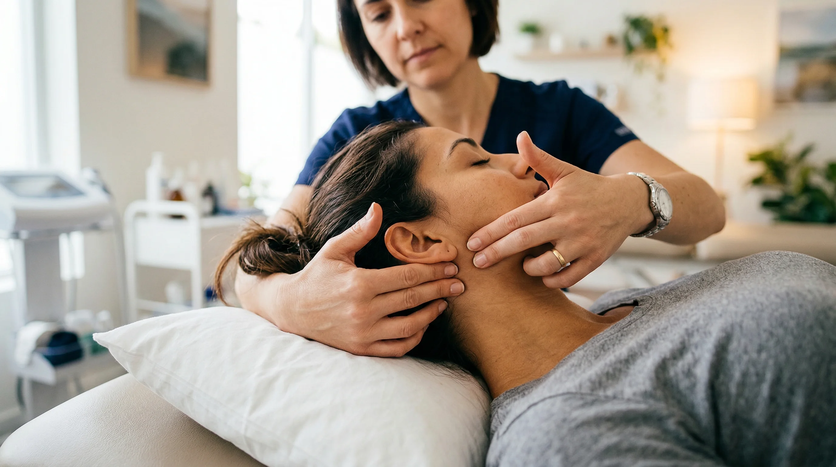 إعادة تأهيل المفصل الصدغي الفكي